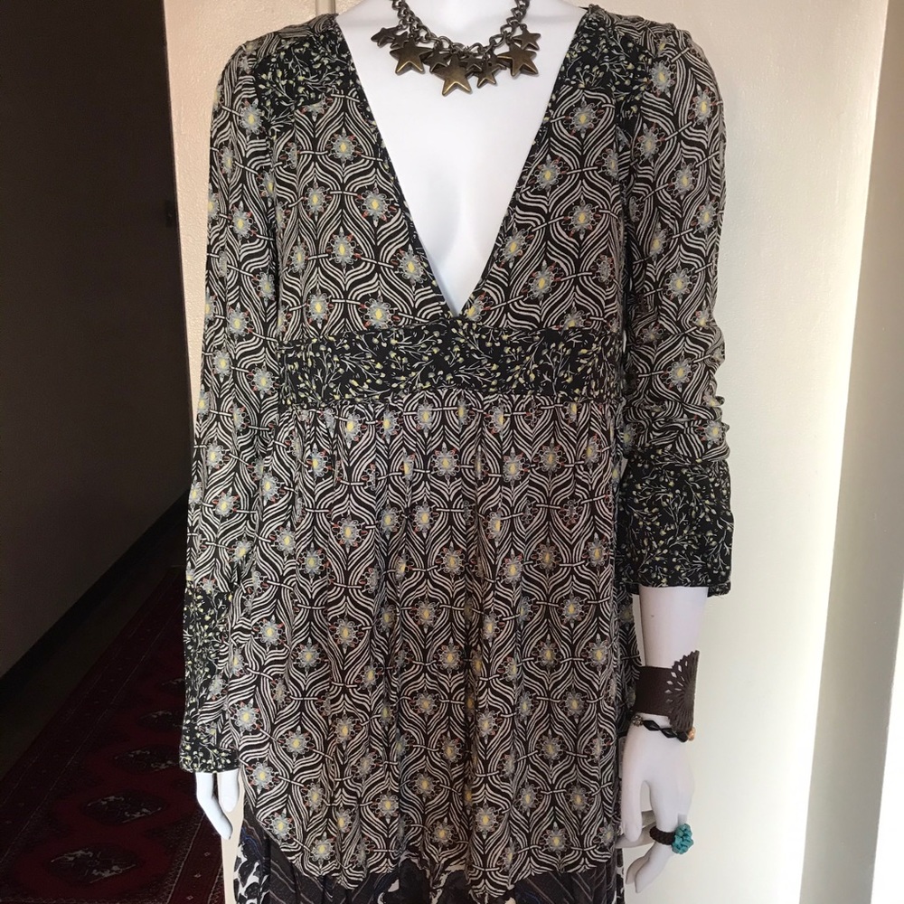 🍒NWT FREE PEOPLE-Rolling Hills Printed Tunic